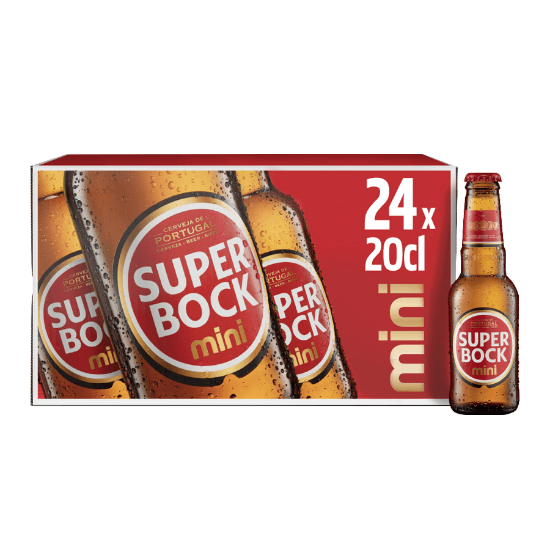 SUPERBOCK MINI CAIXA 24 GARRAFA