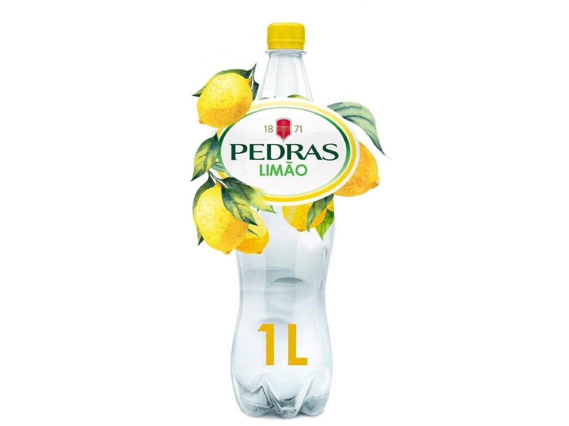 Sparkling Water with Lemon Flavor, 1 L bottle