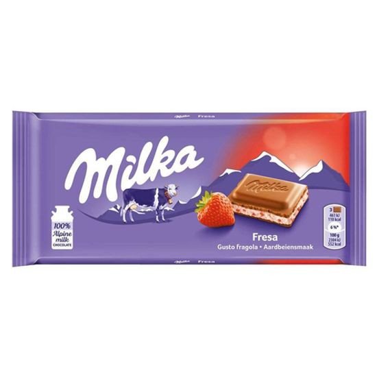Milka Strawberry Chocolate 100g