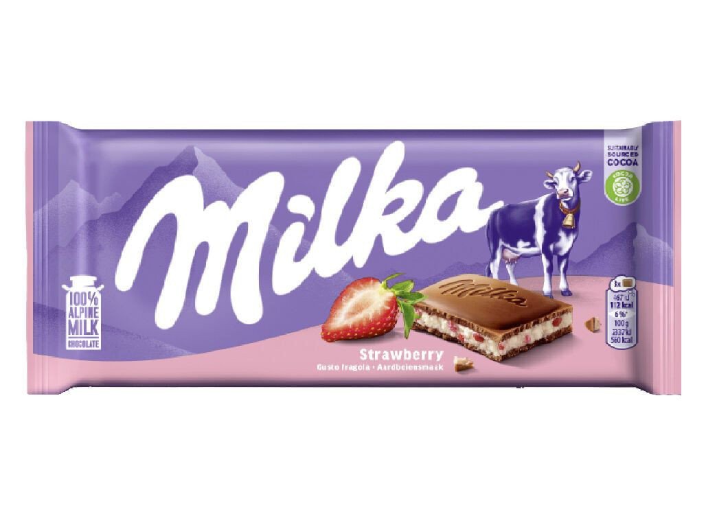 MILKA STRWBERRY 100G