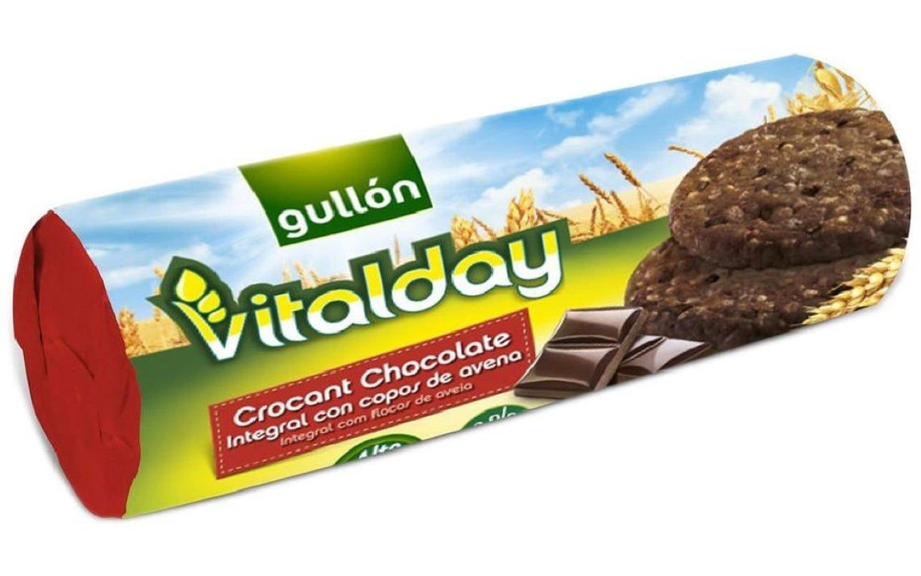GULLÓN Crunchy Chocolate Wholemeal Vitalday Biscuits pack 280g
