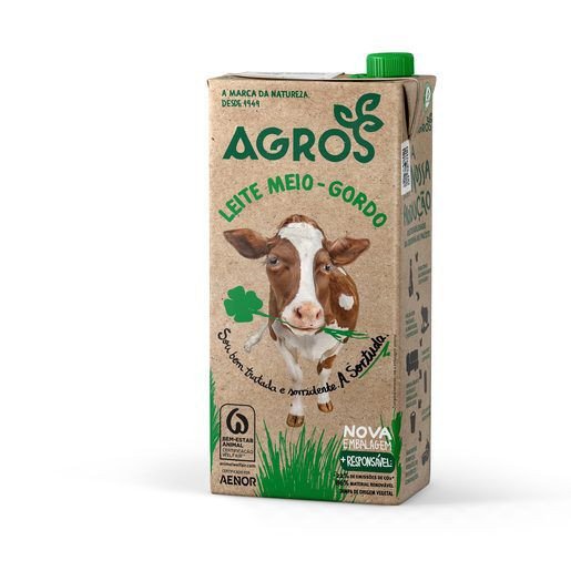 Agro Leite Meio gordo 1L