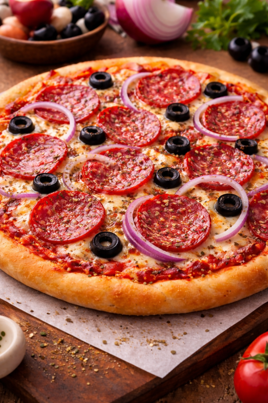 Pizza de Salame| Salami Pizza